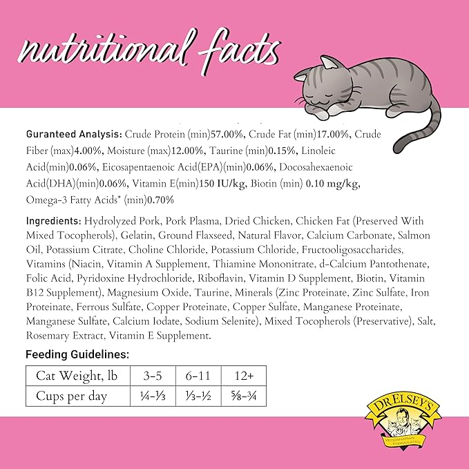Dr. Elsey's cleanprotein Pork Cat Kibble 2lb. Bag-PawvioPets