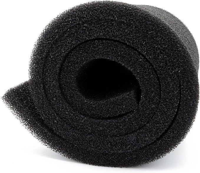 ALEGI Aquarium Filter Media Foam Material Cut to Fit, 36" x 12" x 1" / 72" x 12" x 1" Bio Pre Filter Sponge Pad Sheet for Fish Tank (12" x 72" x1"-20ppi)-PawvioPets