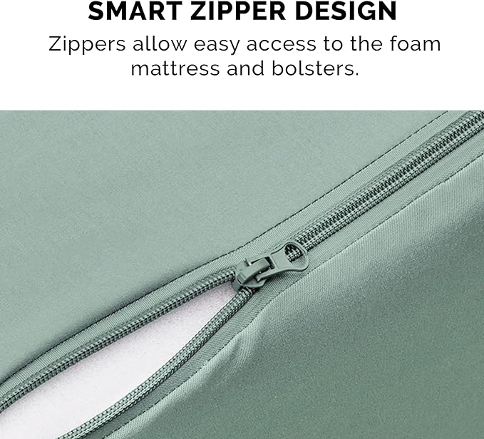 Furhaven Cooling Gel Dog Bed for Medium/Small Dogs w/ Removable Bolsters & Washable Cover, For Dogs Up to 35 lbs - Pinsonic Quilted Paw L Shaped Chaise - Iceberg Green, Medium-PawvioPets