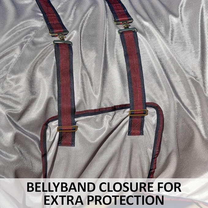 Dura-Tech RipGuard Adjusta-Fit Horse Fly Sheets | Self-Repairing Durability | Enhanced UV & Insect Protection | Ideal for All Horse Breeds-PawvioPets