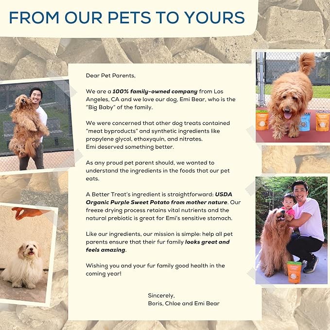 A Better Treat – Freeze Dried Organic Purple Sweet Potato Dog and Cat Treats, Organic, Single Ingredient | Natural, Healthy, Diabetic Friendly | Made in The USA-PawvioPets