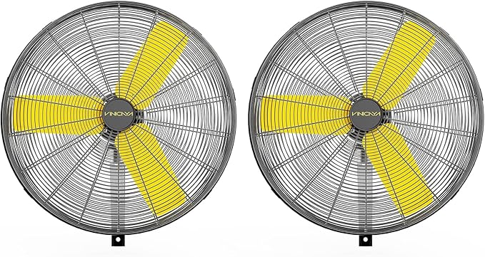 30 Inch Industrial Wall Mount Fan Oscillating with 2 Pack, 8900 CFM Commercial Metal Wall Fans with Poweful Motor, 3 Speed, Heavy Duty Construction Indoor for Warehouse, Workshops UL Listed-PawvioPets