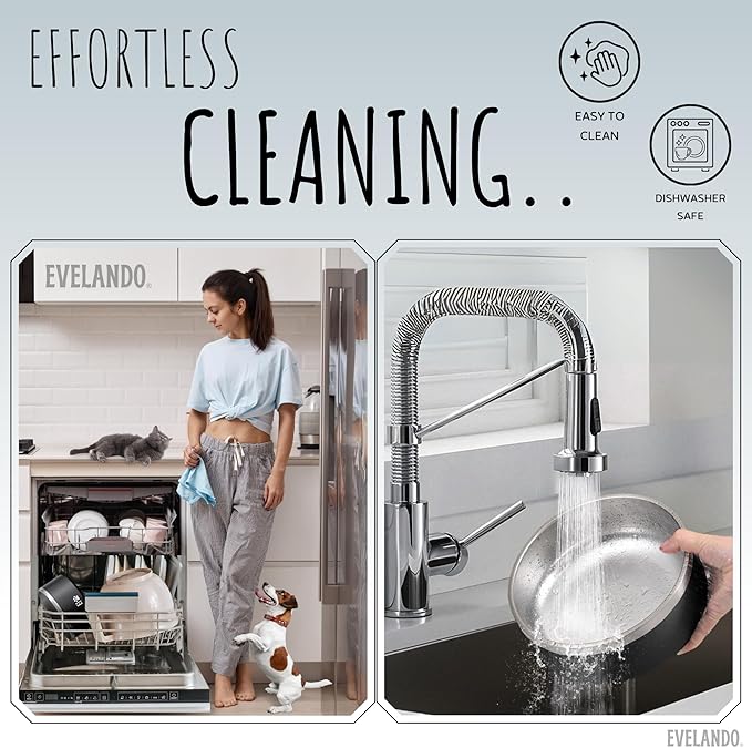 EVELANDO® Premium Dog Food Bowl 32 oz Stainless Steel 4 Cups Small Medium Dog Bowls Non Slip & BPA-Free S M L Pet Water Bowl Platos para Perros Indoor Outdoor Pet Dish Feeder Water and Food Dish-PawvioPets