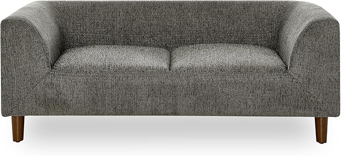 Dog Sofa Couch for Medium to Large Dogs, Memory Foam Dog Sofa Bed, Modern Elevated Pet Couch Bed with Wooden Legs for Medium and Large Dogs, Dark Grey-PawvioPets