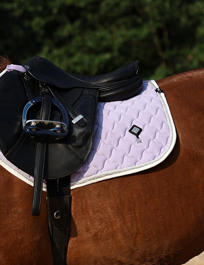 Close Contact Non-Slip Design Horse Riding Pad Moisture-Wicking Shock Absorbing English Saddle Pad for Horses-PawvioPets