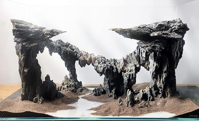 Fish Tank Decor Rocks.Aquarium Decoration Model.Easy and Quick Solution for Aquascaping.(Twilight)-PawvioPets