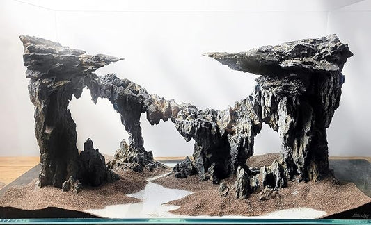 Fish Tank Decor Rocks.Aquarium Decoration Model.Easy and Quick Solution for Aquascaping.(Twilight)-PawvioPets