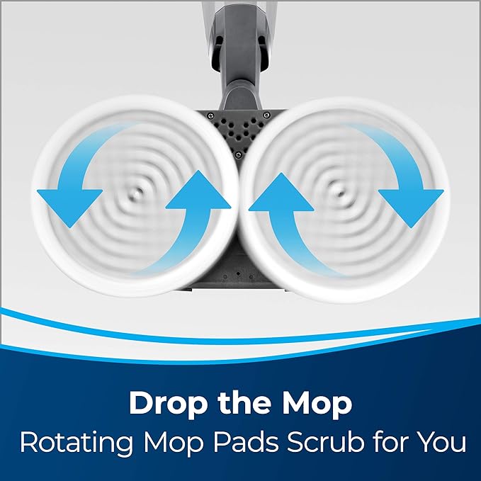 BISSELL® SpinWave Pet Hard Floor Corded Spin Mop Cleaner with Washable mop Pads for Sealed Hard Floors, 20399-PawvioPets