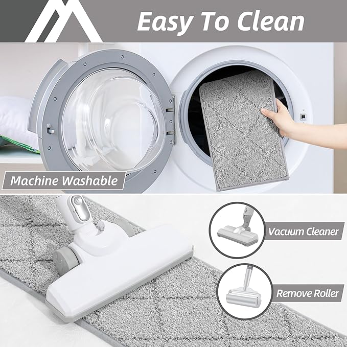 COSY HOMEER Edging Stair Treads Non-Slip Carpet Mat 28inX9in Indoor Stair Runners for Wooden Steps, Edging Stair Rugs for Kids and Dogs, 100% Polyester TPE Backing (15pc, Grey)-PawvioPets