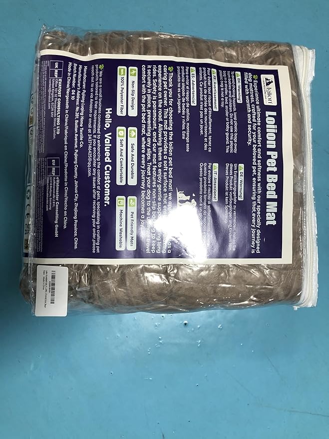 Dog Car Bed Mat, Non-Slip Backseat Extender Pet Blanket, Plaid Dog Bed for SUVs, Sedans & Trucks, Chew-Resistant Travel Pad for Dogs, Easy Clean & Scratch-Proof & Comfort (50"x24.6") Brown-PawvioPets