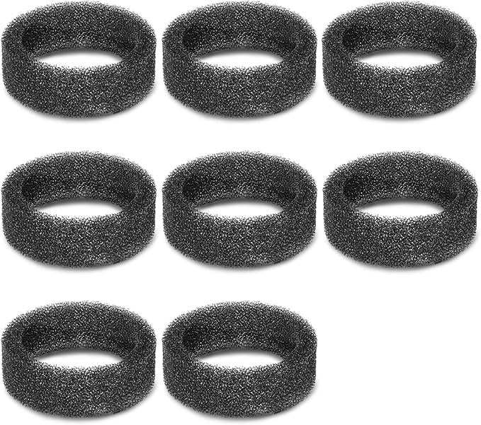 8 Pack Round Sponges Foam Filters, Petilog Cat Water Fountain Filters, Pet Fountain Filter Replacement-PawvioPets