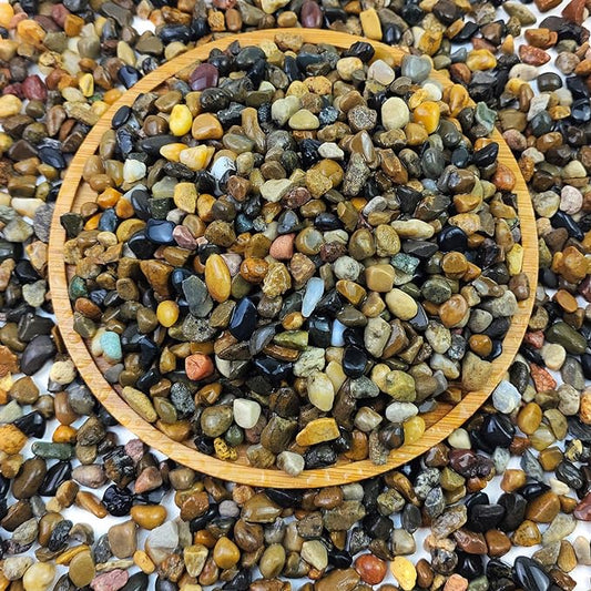 2lbs Fish Tank Rocks, 1/4 Inch Pea Gravel for Fish Tank, Decorative River Rocks for Aquarium Succulent Cactus Plant Vase Fillers Soil Cover and Outdoor Landscaping Stones-PawvioPets
