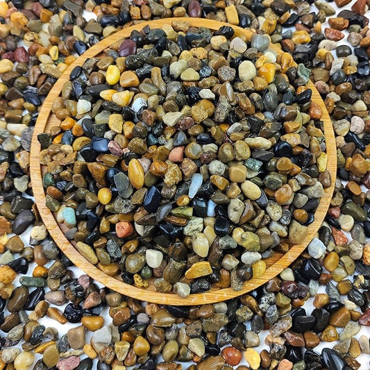 5lbs Aquarium Gravel, Pea Gravel for Indoor Plants,1/4 Inch Decorative River Rocks for Aquarium Succulent Vase Fish Tank Gravel Plant Soil Cover and Outdoor Landscaping Rocks-PawvioPets