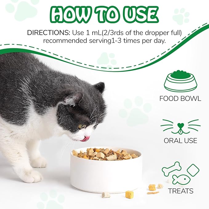 Antibiotics for Cats | Cat Antibiotics | Natural Antibiotics for Cats | Pet Antibiotics | Cat Itchy Skin Relief | Cat Allergy Relief | Cat Antibiotics for Skin Infection | 2 Fl Oz-Chicken Flavour-PawvioPets