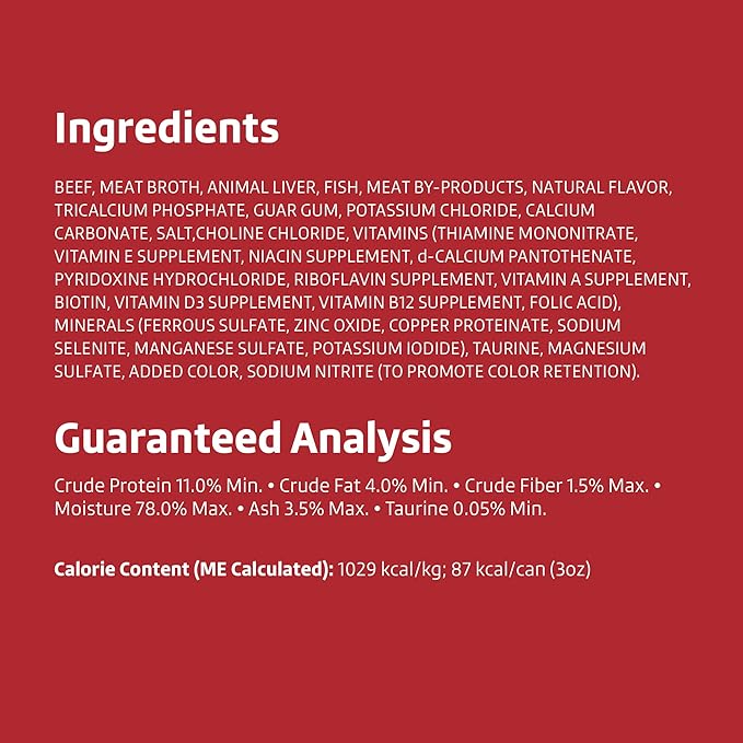 Amazon Brand - Wonder Bound Wet Cat Food, Paté, No Added Grain, 3 oz cans, Pack of 24 (Beef)-PawvioPets