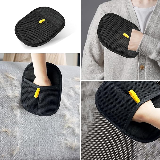 Cat Grooming Gloves, Pet Hair Removal Glove for Cats & Dogs, 2025 New Upgrade Efficient Grooming Gloves for Pet Hair, Reusable Pet Hair Glove-PawvioPets