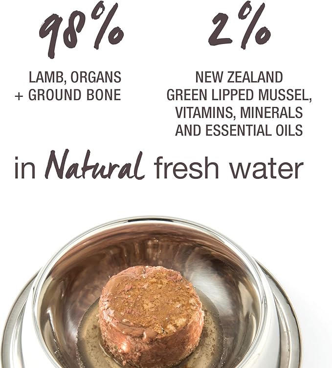 Feline Natural New Zealand Canned Catfood Wet Food, High-Meat, Low-Carb, & Grain Free Cat Food Wet, Lamb Feast, 3 oz, Pack of 24-PawvioPets