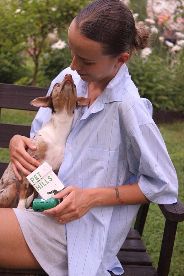 Compostable Dog Poop Bags – 120 Count Refill Rolls, TÜV OK Compost HOME Certified, Plant-Based Materials, Leakproof, Unscented, Extra Thick, Fits All Dispensers-PawvioPets