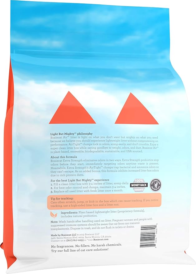 Boxie Extra Strength Cat Litter, Lightweight 35-Day Odor Control, Clumping, 11.5lb-PawvioPets