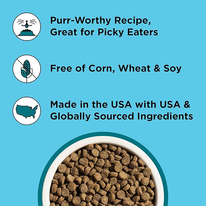 BIXBI Liberty Dry Food Indoor Cat Health Chicken & Salmon Recipe, 3lb-PawvioPets