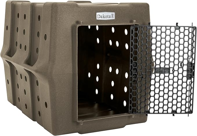 Dakota 283 Crate - Canine Rough and Tough Economy Kennel (Coyote Granite, Large)-PawvioPets