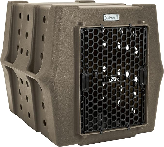 Dakota 283 Crate - Canine Rough and Tough Economy Kennel (Coyote Granite, Intermediate)-PawvioPets