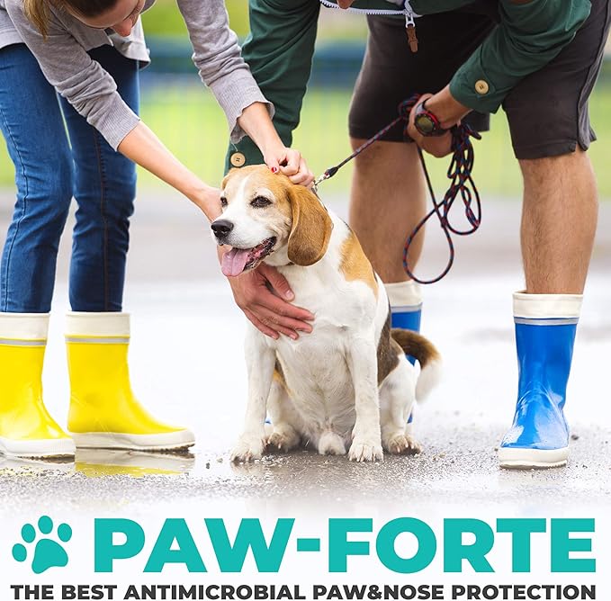 Forticept PAW Balm | Dog Paw Protector from Hot Pavement, Dirt, Salt, Ice and Snow | Soother and Moisturizer for Cracked Dog Paw Pads | Natural Wax Based, Lick Safe 3 oz-PawvioPets