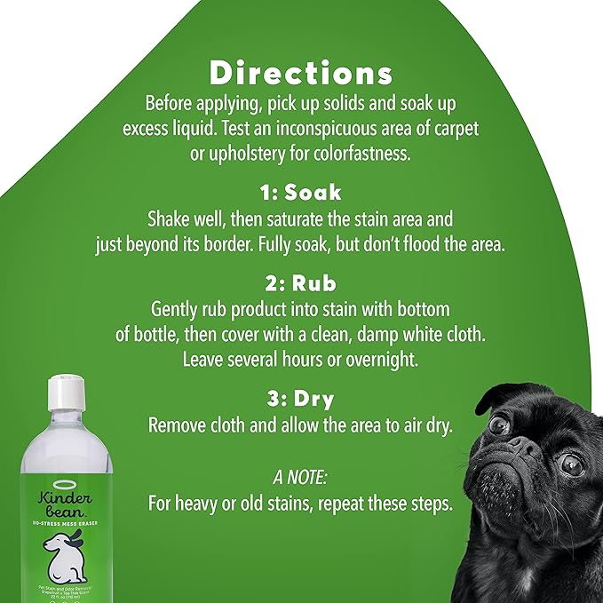 Dog & Cat Urine Stain and Odor Eliminator for Carpet, Upholstery, Hard Floors - Single 24 oz., Grapefruit Tea Tree Scent, Enzyme Bio-Active Formula with Squeeze and Spray Top-PawvioPets