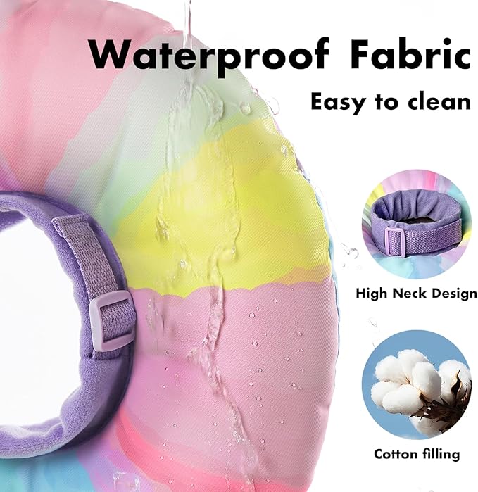 EWES Cat Cone Collar Soft S Size,Alternative Neck Cones to Stop Licking,Comfy Elizabethan Collars After Surgery Neuter,Donut Collar for Pet Cat Dog Kitten e Collar Recovery Shame-PawvioPets