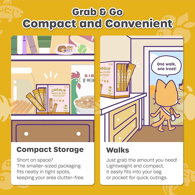 Grab & Go Squeeze Vita Stick Lickable Treats for Dogs & Cats. 49 Kidney Support Sticks with Essential multivitamins. Soft and Tasty Paste for All Life Stages, Supporting Kidney Health-PawvioPets