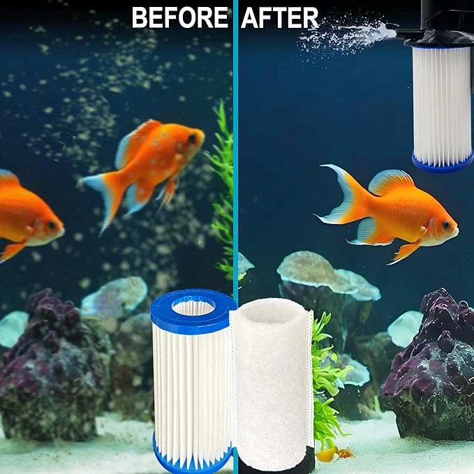 3 Pack Replacement Micron Cartridges, 3 JH Floss Sleeves, and 3 Foam Gaskets for MarineLand Magnum Polishing Internal Canister Filter; Micron Cartridge PA0140, ML90769 Rite-Size JH Floss Sleeve-PawvioPets