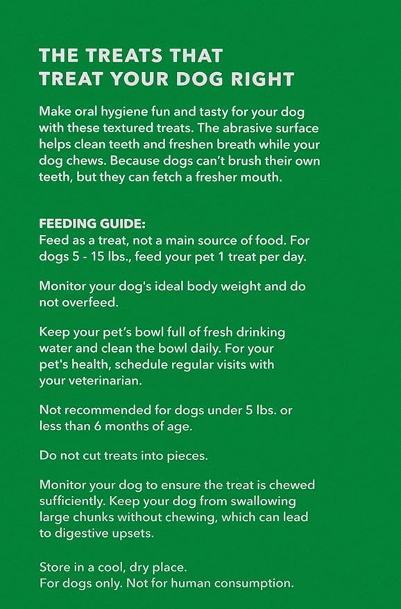 Amazon Brand - Wag Dental Dog Treats to Help Clean Teeth & Freshen Breath - Tiny, Unflavored, 2.25 pounds, 130 Count (Pack of 2)-PawvioPets