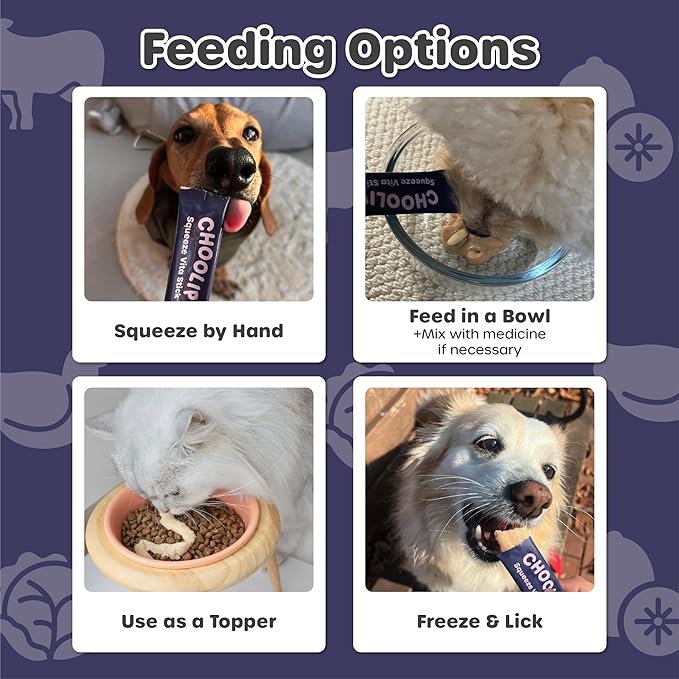 Grab & Go Squeeze Vita Stick Lickable Treats for Dogs & Cats. 49 Brain Support Sticks with Essential multivitamins. Soft and Tasty Paste for All Life Stages, Supporting Brain Health-PawvioPets