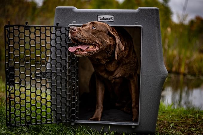 Dakota 283 Crate - Canine Rough and Tough Economy Kennel (Olive, Intermediate)-PawvioPets