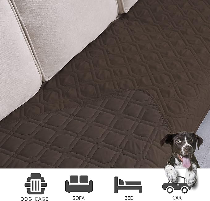 Ameritex Waterproof Blanket Reversible Dog Bed Cover Pet Blanket for Furniture Bed Couch Sofa-PawvioPets