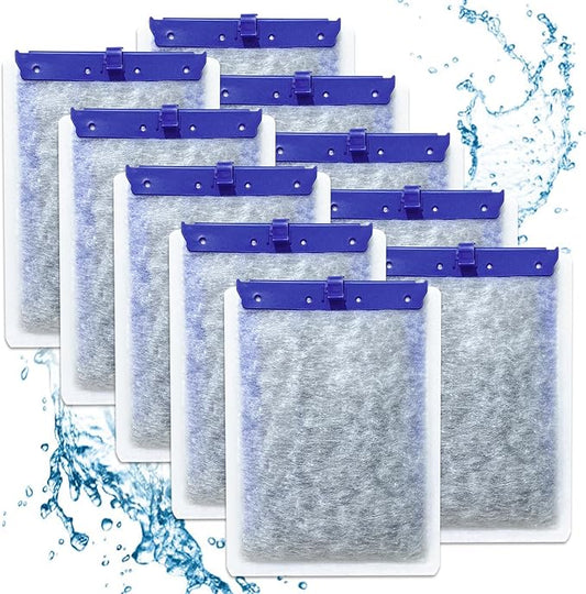 10-Pack Filter Cartridges Large Compatible with Tetra Whisper Bio-Bag Aquarium Filters, Fish Tank Filters Replacement for Aquariums for Whisper Filter 20i 40i/ IQ 20 30 45 60/ PF20 30 40 60-PawvioPets