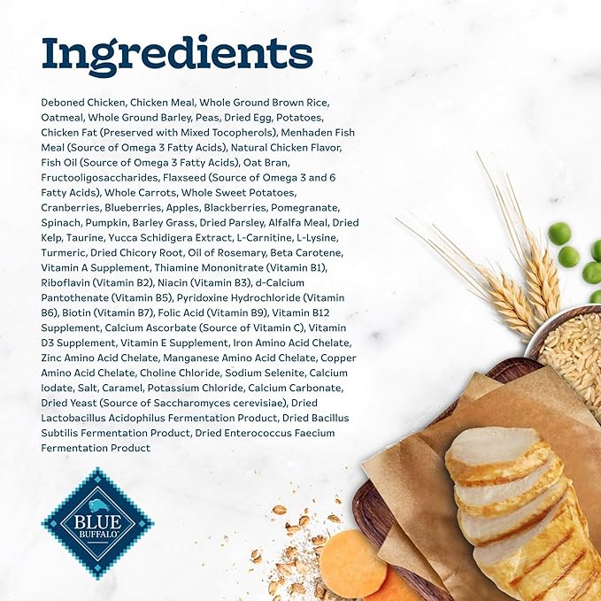 Blue Buffalo Tastefuls Adult Dry Cat Food Sensitive Stomach Formula, Made in the USA with Natural Ingredients, Chicken Recipe, 7-lb. Bag-PawvioPets