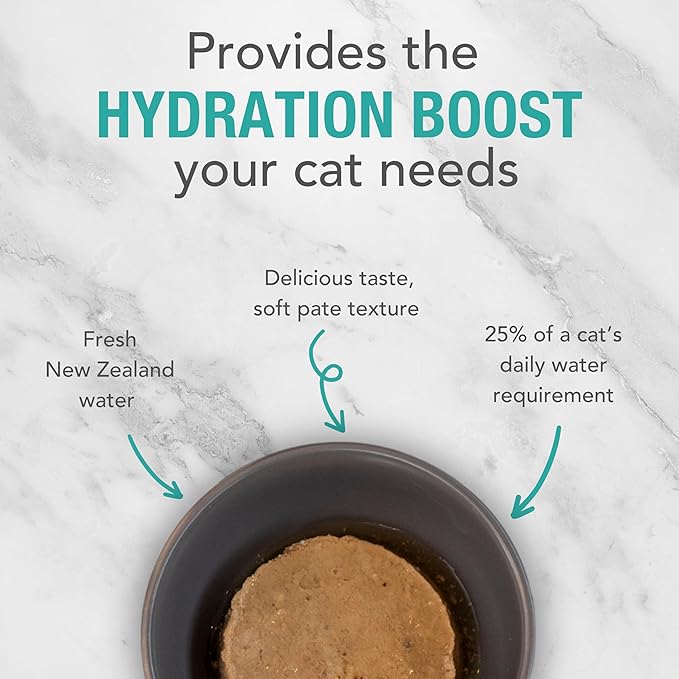 Feline Natural New Zealand Canned Catfood Wet Food, High-Meat, Low-Carb, & Grain Free Cat Food Wet, Beef & Hoki Feast, 3 oz, Pack of 24-PawvioPets