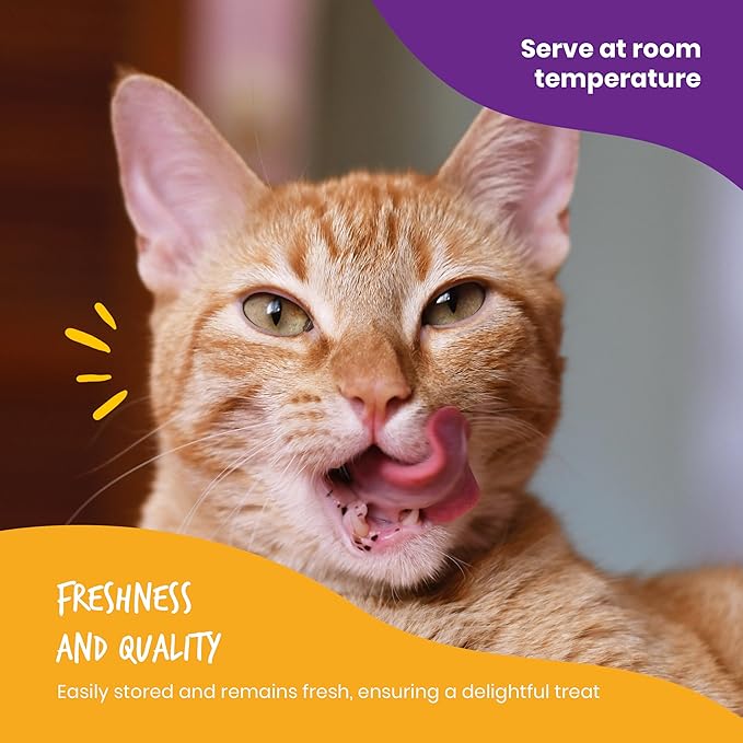 Beefeaters Cat Treats Lickable Puree 1.59oz (12-Pack) – Chicken, Grain-Free, Taurine-Enriched, Ideal for Training & Interactive Feeding-PawvioPets