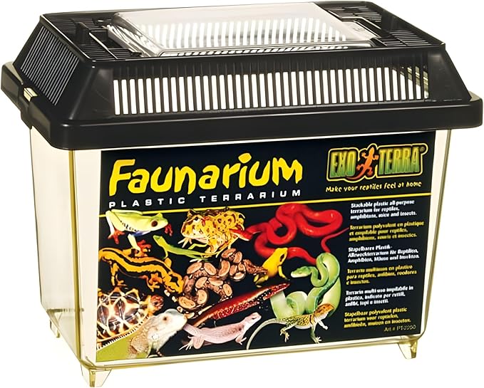 Exo Terra Faunarium, Plastic Reptile Terrarium, Large, PT2265-PawvioPets