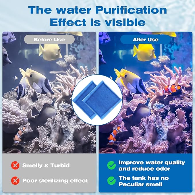 12 Pack Aquarium Filter Cartridges for Aqua-Tech 30-60/20-40 Gallon Fish Tank Power Filter Replacement, EZ-Change #3 Fish Filter Cartridge-PawvioPets