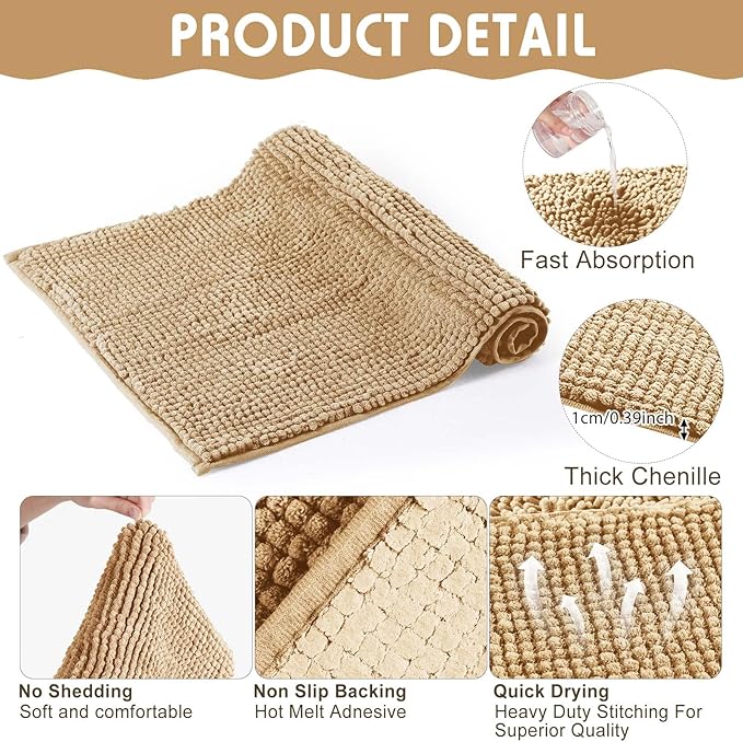 Amylove 4 Pcs Guinea Pig Cage Liner Guinea Pig Bedding Washable Fleece Pee Pads Reusable Small Animals Training Mat Small Animal Sleeping Bed for Bunny Hamster (Beige,16 x 24 Inch)-PawvioPets