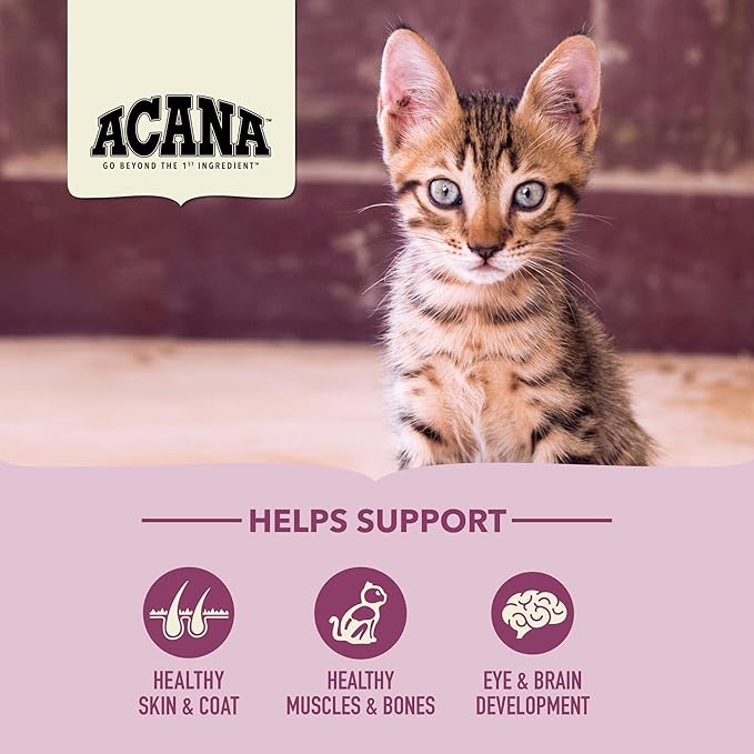 ACANA Dry Cat Food for Kittens, First Feast, Free Run Chicken and Whole Herring, 4lb-PawvioPets