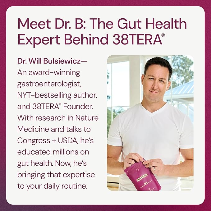 DMN (Daily Microbiome Nutrition), 6 Oz, Plant-Based Fiber Powder with 3 Different Prebiotics, Helps Digestive & Gut Health, Low FODMAP Supplement, Vegan, Wild Berry Flavor, 30 Servings-PawvioPets