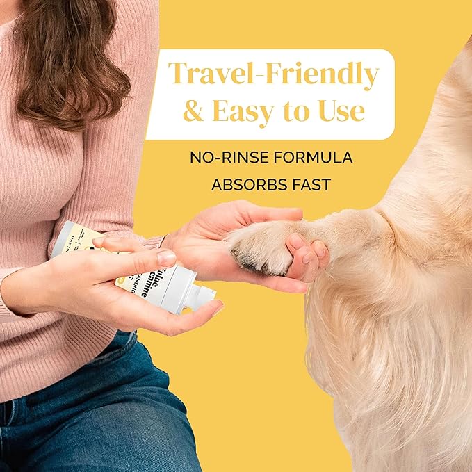 Dog Paw Cleaner - 5.1 Fl Oz of Alcohol Free Paw Cleansing Spray - Made with Aloe, Copaiba Oil, and Lemongrass Oil to Nourish and Clean Paws - Made in The USA-PawvioPets