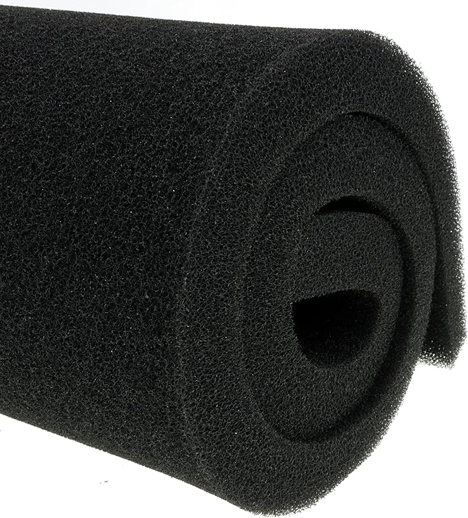 AFA Aquarium Filter Media Sponge Pad, Fish Tank Bio Open Cell Coarse Foam Block Foam Pre Filter Sponge Material (12" x 72" x 1" 30ppi)-PawvioPets