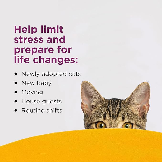 COMFORT ZONE 6 Pack Cat Calming Diffuser Refills; 30-day Refills; Pheromones Help Cat Anxiety-PawvioPets