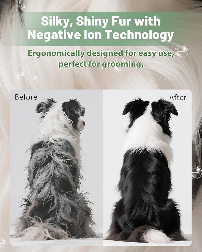 2-in-1 Hands-Free Dog Hair Dryer with Table Clamp – Low Noise Pet Grooming Dryer for Dogs & Cats, Adjustable Heat & Speed, Wearable or Desktop Use(Green)-PawvioPets
