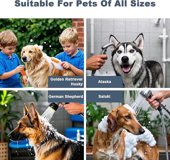 50" Pet Dog Bathing Station, Stainless Steel Dog Bathtub W/Ramp, Floor Grate, Dog Bath Brush, Washing Gloves for Home, Professional Dog Washing Station for Pets (50 Inch Right Door)-PawvioPets