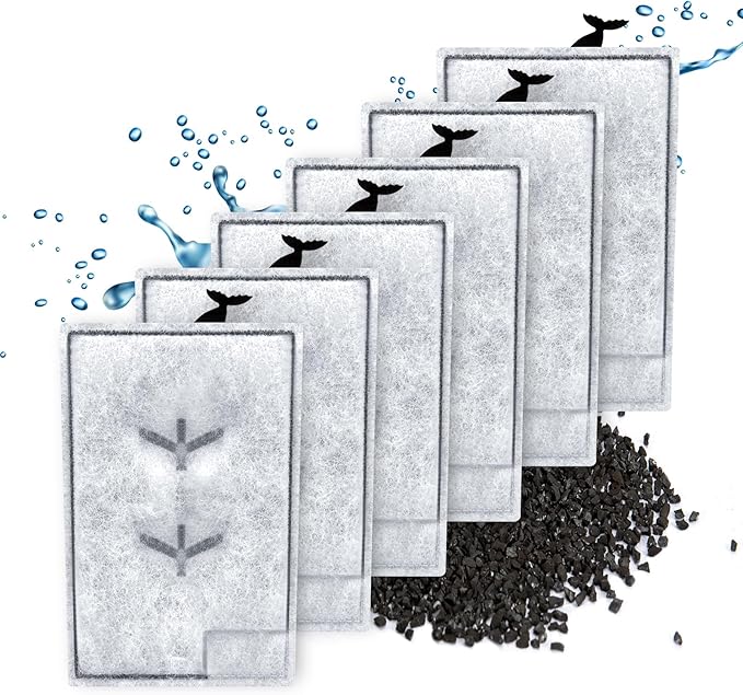 Erreloda 6 Packs Extra Small Filter Cartridges Replacement Compatible with Aqueon QuietFlow E Internal Power Filter Size 3-PawvioPets